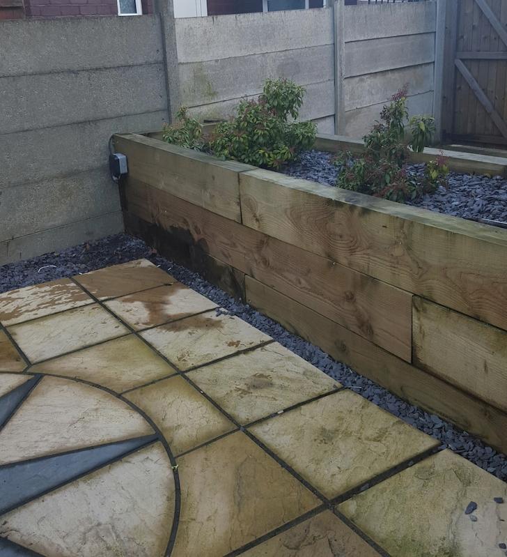 Patio and Raised Beds